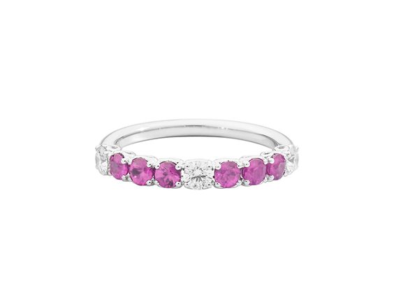 Anello Recarlo Donna in Oro bianco Zaffiro rosa 0.679 Ct R93MZ002/ZRX-15 - R93MZ002/ZRX-15